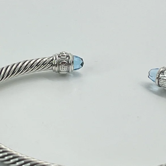 David Yurman Renaissance Blue Topaz Bracelet with 18K Yellow Gold - Picture 13 of 15